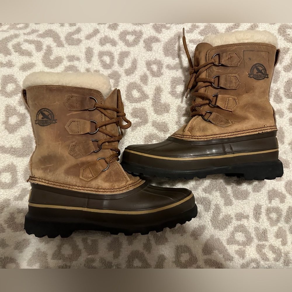 Sorel Eddie Bauer Brown insulated winter snow boots